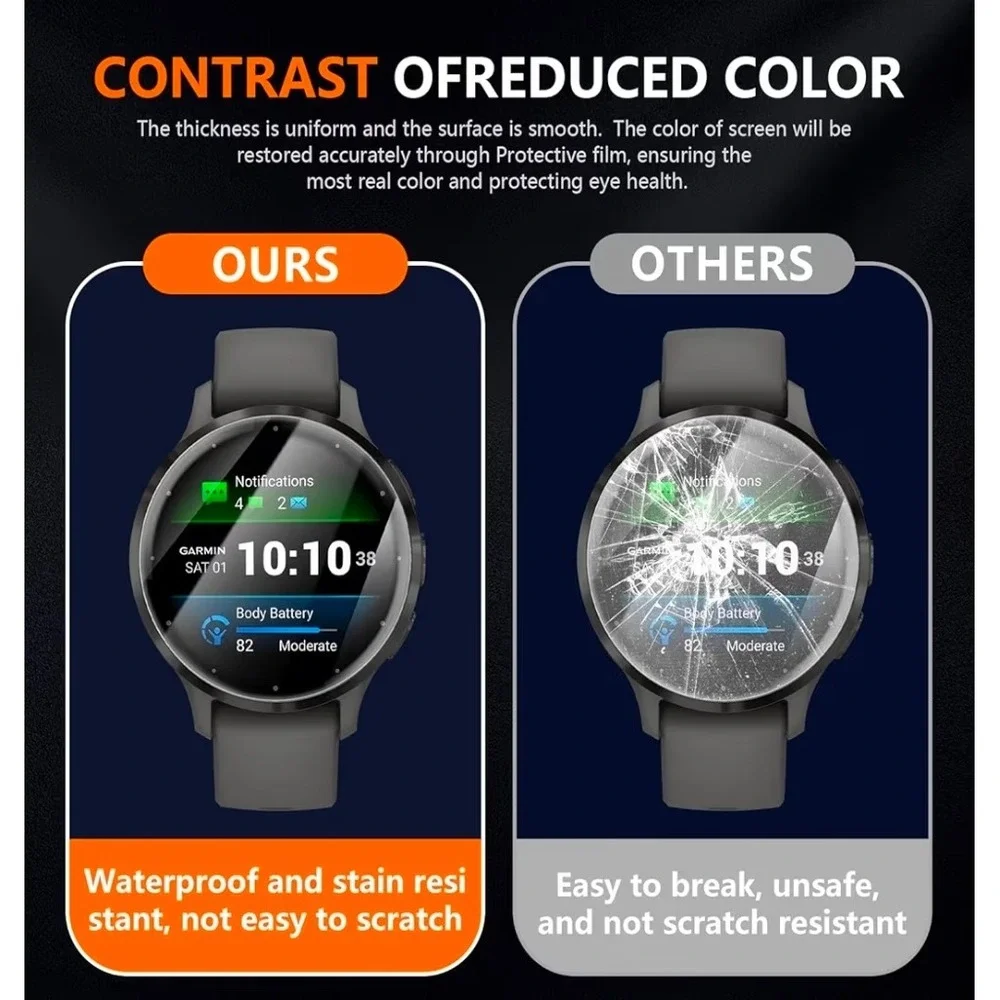 Suoman 6-Pack Screen Protector for Garmin Venu 3S 41mm TPU HD Clear Film